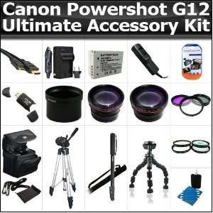 com Ultimate Accessory Kit For The Canon Powershot G12 digital Camera 