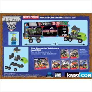NEX Monster Jam Grave Digger Transporter Rig Building Set NEW IN BOX 