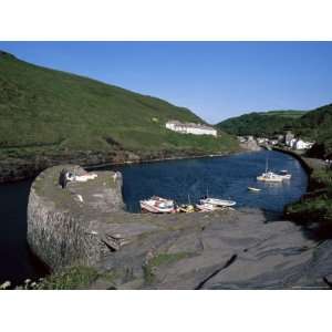  Harbour, Harbour Wall and Village in the Distance 