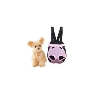    Nylon Pet Dog Carrier Small Pink Backpack Net Bag