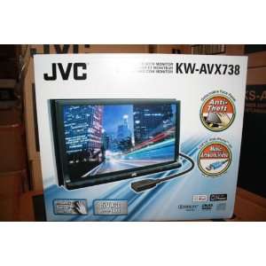  JVC KW AVX 738 Double Din 7 In Dash DVD