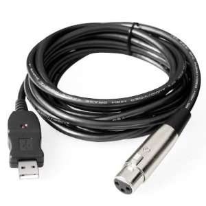  USB Microphone Link Cable Adapter to XLR Female 3M 