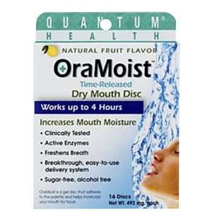  OraMoist Dry Mouth Disc   16 ct,(Quantum) Health 