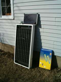 bought a 5 watt solar panel from harbor freight for $ 40 to run the 