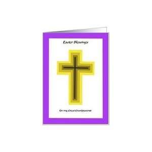  Easter Blessing Cross   Great Grandparents Card Health 
