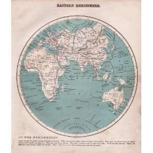   & Taylor 1883 Antique Map of the Eastern Hemisphere