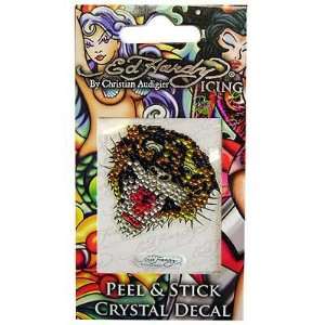  ED HARDY LICENSED TIGER PEEL AND STICK CRYSTAL DECAL Cell 
