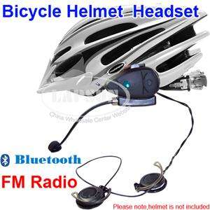 Motorcycle Bicycle Bike Helmet Bluetooth Headsets FM Radio Speakers 