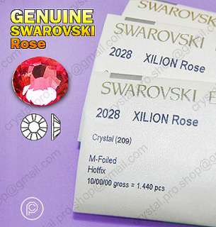 Genuine 2028 SWAROVSKI 209 Rose pink 6ss Iron on ss6 Hotfix 