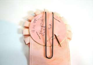 Vintage Horse Show Ribbon Pink Satin 5th Place Nevada County  