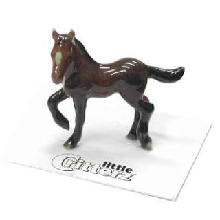 Little Critterz Justin Morgan Colt Horse Miniature Figurine Wee Animal 