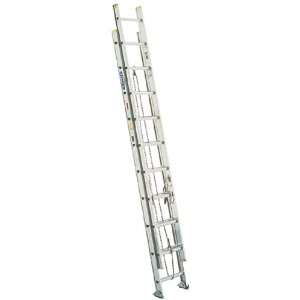   225 Pound Duty Rating Aluminum Flat D Rung Extension Ladder, 28 Foot