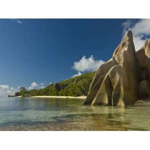  Famous Beach of Anse Source DArgent, La Digue, Seychelles, Indian 