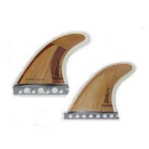  Short Board Bamboo Quad Fins   Available in Futures 