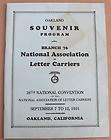   ASSOCIATION of LETTER CARRIERS Souvenir Program OAKLAND CA    USPS