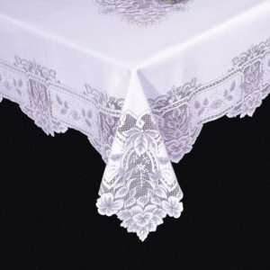   Heirloom Lace 70 X 108 Rectangle Tablecloth   White