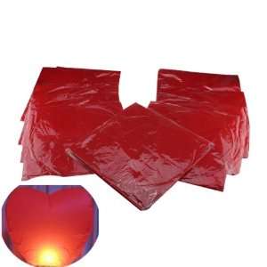  10 Pack Fire Sky Lantern Flying Paper Wish Balloon   Red 