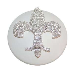  Fleur de Lis Rhinestone Drawer Pulls