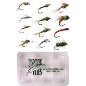    Midge Fly Collection   12 Trout Flies + Fly Box