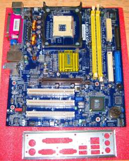 Foxconn 651M03 Intel Socket 478 Motherboard Combo Pentium 4 2.4GHz CPU 