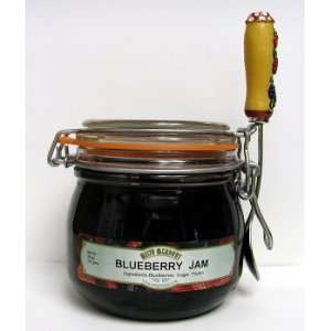   Blueberry Jam 25 Oz French Crock  Grocery & Gourmet Food
