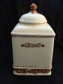 ADVERTISING MADE FOR NONNIS BISCOTTI COOKIE JAR NATURAL LF  