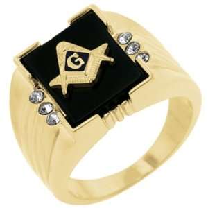  Stunning Masonic Mens Ring (size 12) 