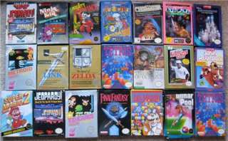 21 ORIGINAL NES NINTENDO GAMES COMPLETE W/BOX & INSTRUCTIONS RARE 
