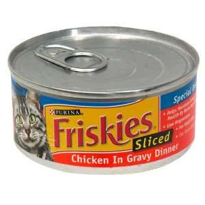 Friskies Sliced Chicken Dinner in Gravy Cat Food 5.5 oz  