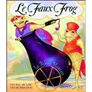   Faux Frog Vin de Pays DOC Merlot France 750ml Grocery & Gourmet Food