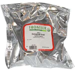 Frontier Bulk Fenugreek Seed Whole, CERTIFIED ORGANIC, 1 lb. package 