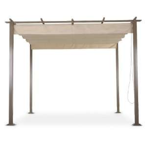  10x10 Steel Backyard Pergola Bronze finish Patio, Lawn & Garden