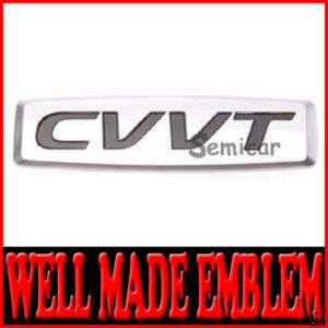 05 09 Kia Spectra Rear Trunk Lid Logo CVVT Emblem #226  