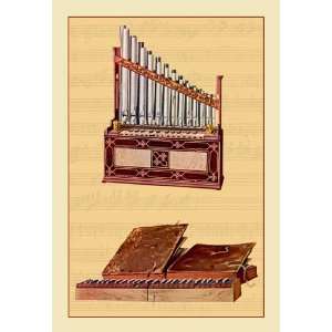  Portable Organ and Bible Regal 12x18 Giclee on canvas 