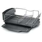 Compact Dish Rack Drainer Organizer Stainless Steel Expandable Elegant 