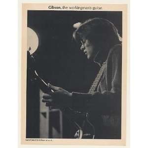 1968 Larry Coryell Gibson Guitar Photo Print Ad (47042)  