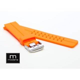  Watch Band Rubber Silicon Orange Divers Sports Strap 22mm 