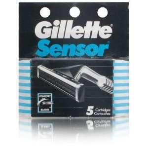  Gillette Sensor Shaving Blades   5 Cartridges Pack 