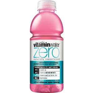 Glaceau Vitamin Water Zero, Glow, 20 Ounce Bottles (Pack of 24)