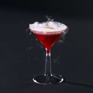 Lets Party By Polystyrene Clear 6 oz. Premium Plastic Martini Glasses