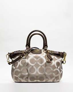 COACH Madison Op Art Metallic Outline Sophia Satchel   COACH 