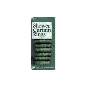   HGR Shower Curtain Hooks   Hunter Green   Pack of 6