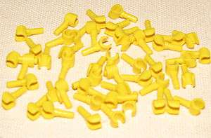 LEGO LOT OF 50 YELLOW HANDS RARE MINIFIG HAND BODY PARTS STAR WARS 