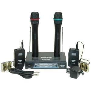   System with 2 Handheld & 2 Lapel Microphones, HS596B Electronics