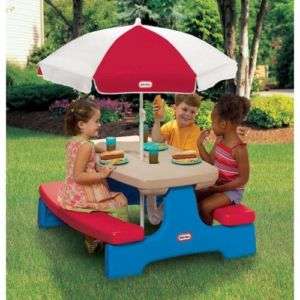 Little Tikes Easy Store Large Picnic Table w/ Umbrella  