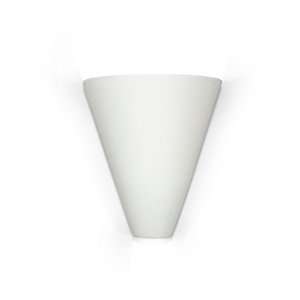   Light Wall Sconce Finish White Crackle Glaze, Bulb Type Fluorescent