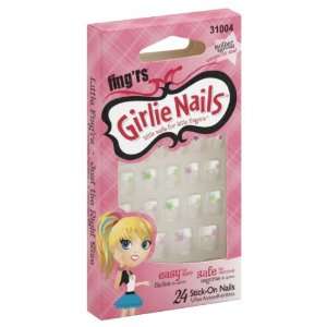  Fingrs Nails, Stick On 24 nails