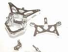 TEAM LOSI MICRO T GPM FRONT/ REAR SHOCK TOWERS ALUMINUM SILVER