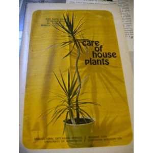  Care of House Plants   Agricultural Extension Service 