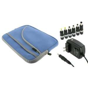   Wall Adapter Charger (Invisible Zipper Tri Pocket   Blue) Electronics